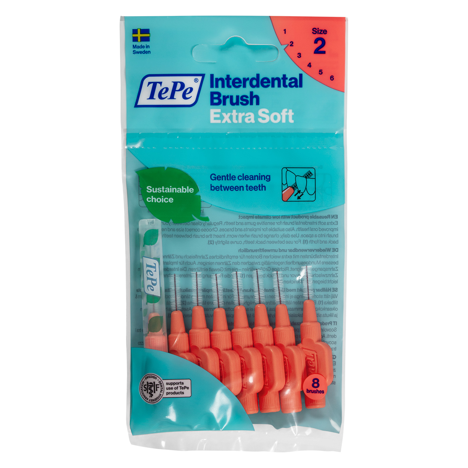 TePe® Interdental Brush Extra Soft Red - Image 4