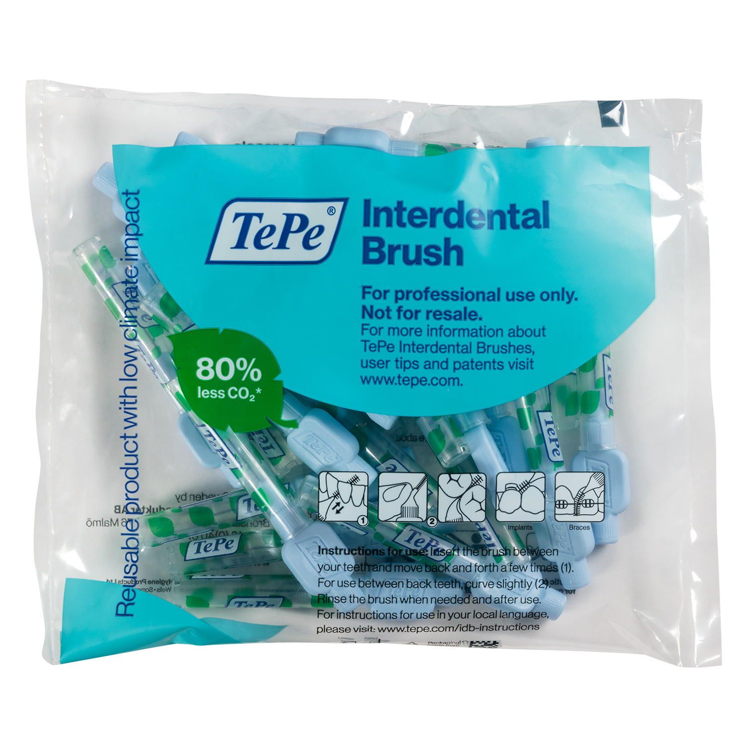 TePe® Interdental Brush Extra Soft Blue - Image 4